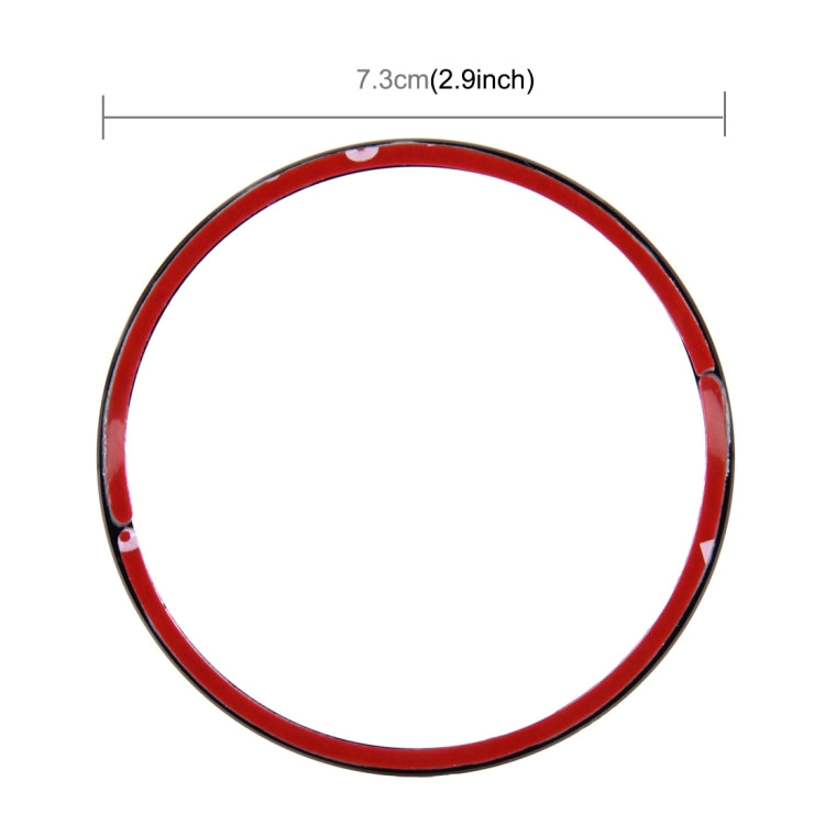 4 PCS Car Aluminum Wheel Hub Deroration Ring For Cadillac(Black)