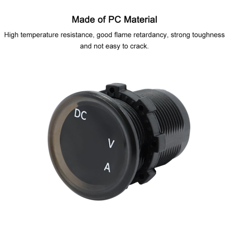 B3613  IP67 Water-resistant Car Modification 4.5-30V Voltmeter + Ammeter