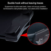 Car Multifunctional LED Design Hanging Folding Garbage Bin Storage Box (Khaki)