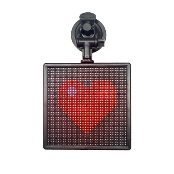 32x32 Pixel Full Color Wireless Bluetooth APP Control Emoticon Smile Faces LED Car Sign LED Display Lighting Board