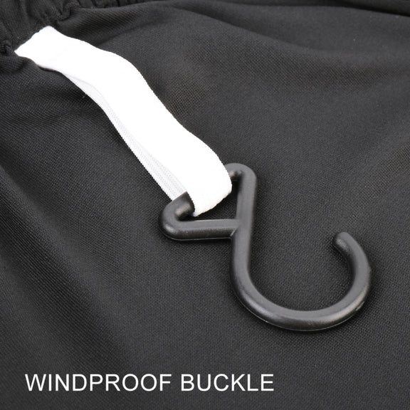 Anti-Dust Anti-UV Heat-insulating Elastic Force Cotton Car Cover for SUV, Size: M, 4.46m~4.77m (Black)