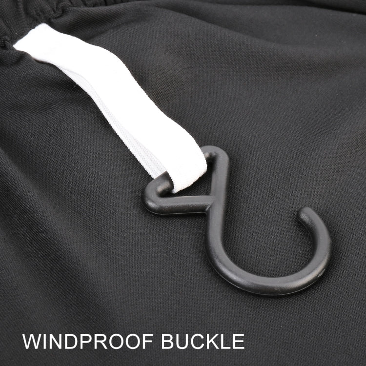 Anti-Dust Anti-UV Heat-insulating Elastic Force Cotton Car Cover for SUV, Size: M, 4.46m~4.77m (Black)