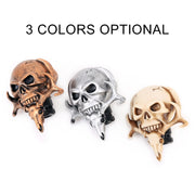 Universal Vehicle Car Creative Skull Double Heads Shaped Shifter Cover Manual Automatic Gear Shift Knob (Silver)