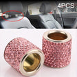4 PCS Car Crystal Head Pillow Modified Decoration (Pink) - Seat Accessories by PMC TechLife | Online Shopping South Africa | PMC TechLife | Buy Now Pay Later Mobicred