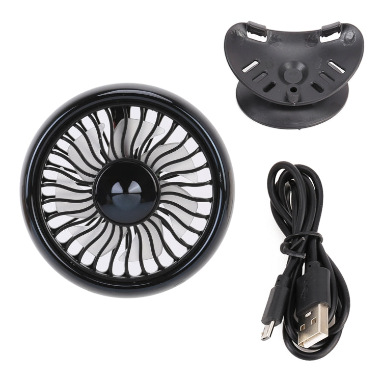 Portable Car Electric Cooling Fan with Base(Black)