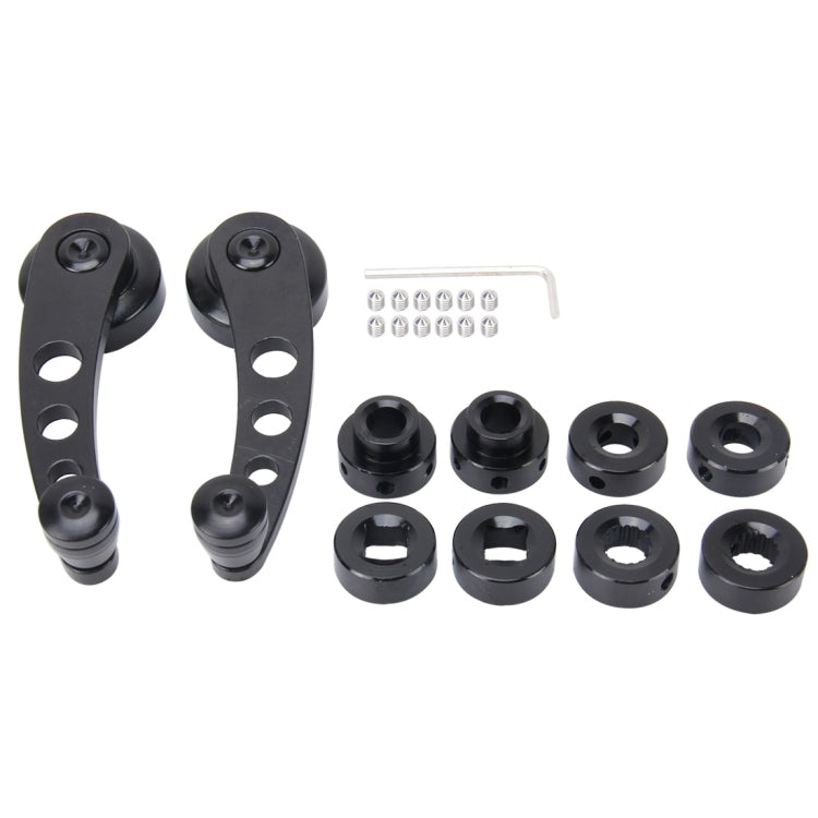 1 Pair Universal Car Wagon Door Window Crank Handle Winder  Manual Door Crank Handle Window Winders(Black)