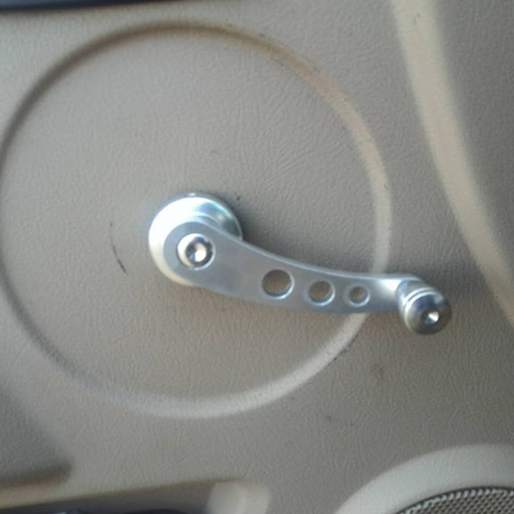 1 Pair Universal Car Wagon Door Window Crank Handle Winder  Manual Door Crank Handle Window Winders(Silver)