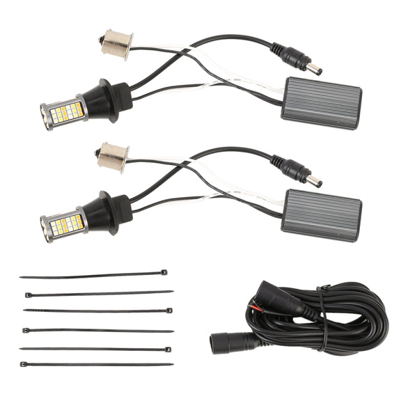 1156/BA15S DC12V 3.7W 81 SMD-3030-LEDs Three Color Car DRL&Turn Light, Length: 2m