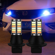 1156/BA15S DC12V 3.7W 81 SMD-3030-LEDs Three Color Car DRL&Turn Light, Length: 2m