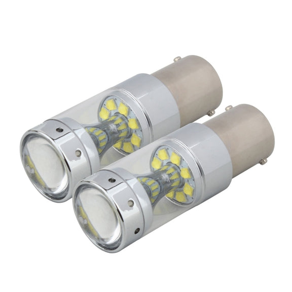2 PCS 1157/BAY15D 60W Car Auto Brake Light with 12 XB-D Lamps, DC 12V(White Light)