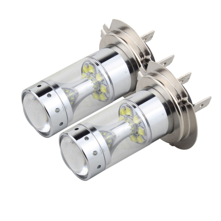 2 PCS H7 60W 1200 LM 6000K Car Fog Lights with 12 XB-D LED Lamps, DC 12V (White Light)