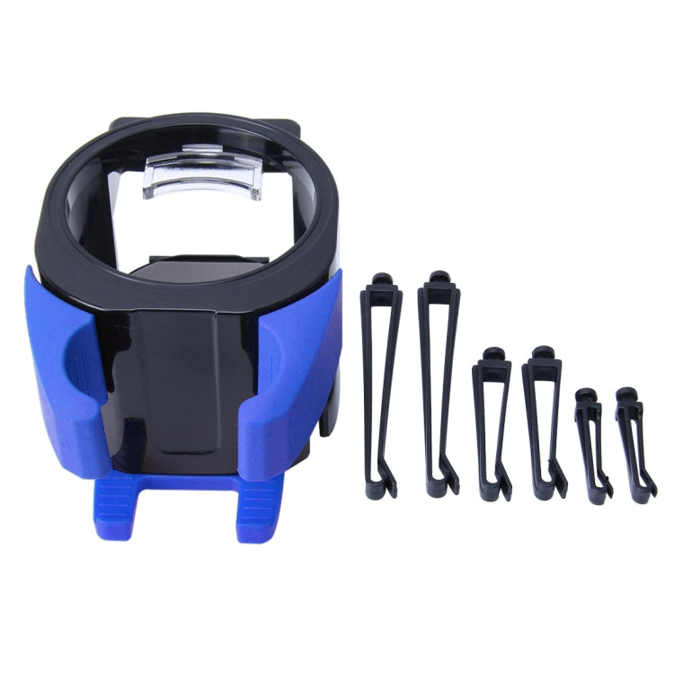 SHUNWEI SD-1027 Car Auto Multi-functional ABS Air Vent Drink Holder Bottle Cup Holder Phone Holder Mobile Mount (Blue)
