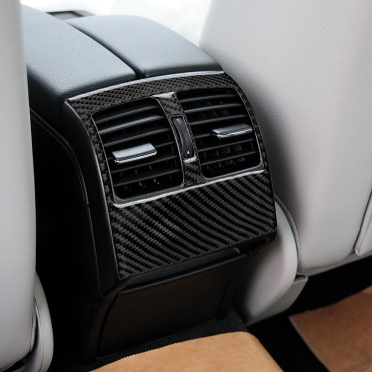 Car Carbon Fiber Rear Air Outlet Panel Decorative Sticker for Mercedes-Benz W204 2007-2013