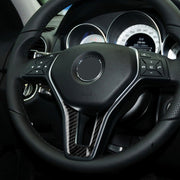 Car Carbon Fiber Steering Wheel Decorative Sticker for Mercedes-Benz