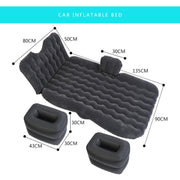 Universal Car Travel Inflatable Mattress Air Bed Camping Back Seat Couch, Size: 90 x 135cm(Beige)
