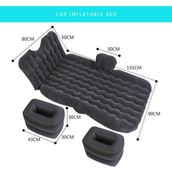 Universal Car Travel Inflatable Mattress Air Bed Camping Back Seat Couch, Size: 90 x 135cm(Beige)