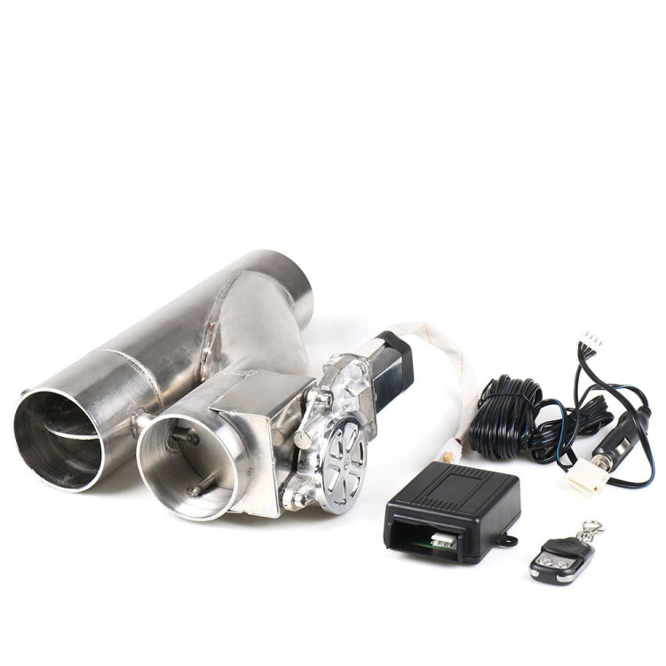 CNSPEED Y Shape 2 In 1 Car Remote Control Electric Exhaust Valve Pipe, Size: 2.5 inch