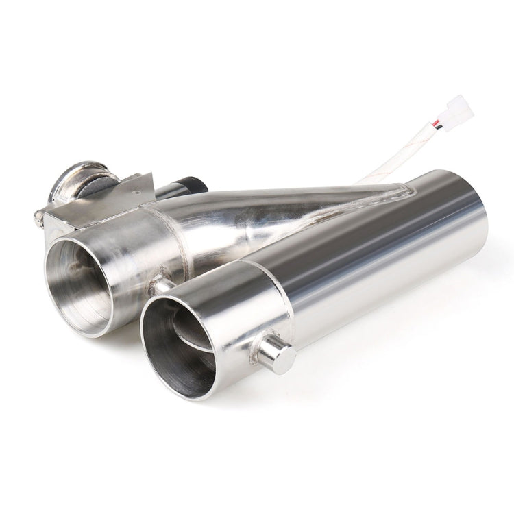 CNSPEED Y Shape 2 In 1 Car Remote Control Electric Exhaust Valve Pipe, Size: 2.5 inch