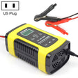 FOXSUR 12V 6A Intelligent Universal Battery Charger for Car Motorcycle, Length: 55cm, US Plug(Yellow) - Battery Charger by FOXSUR | Online Shopping South Africa | PMC TechLife | Buy Now Pay Later Mobicred