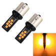 2 PCS 1156 DC9-16V / 3.5W Car Auto Turn Lights 12LEDs SMD-ZH3030 Lamps, with Constant Current(Yellow Light) - Arrow Turn Lights by PMC TechLife | Online Shopping South Africa | PMC TechLife | Buy Now Pay Later Mobicred