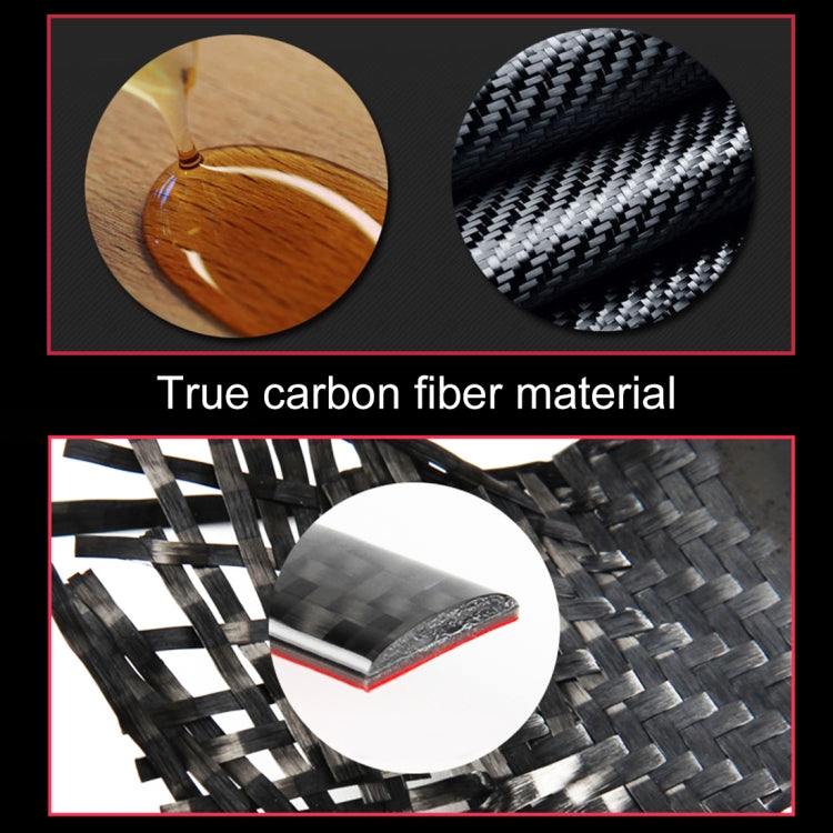 4 PCS Car Carbon Fiber Door Button Decorative Frame for Audi A3 2014-2018