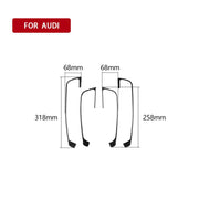 4 PCS Car Carbon Fiber Door Button Decorative Frame for Audi A3 2014-2018