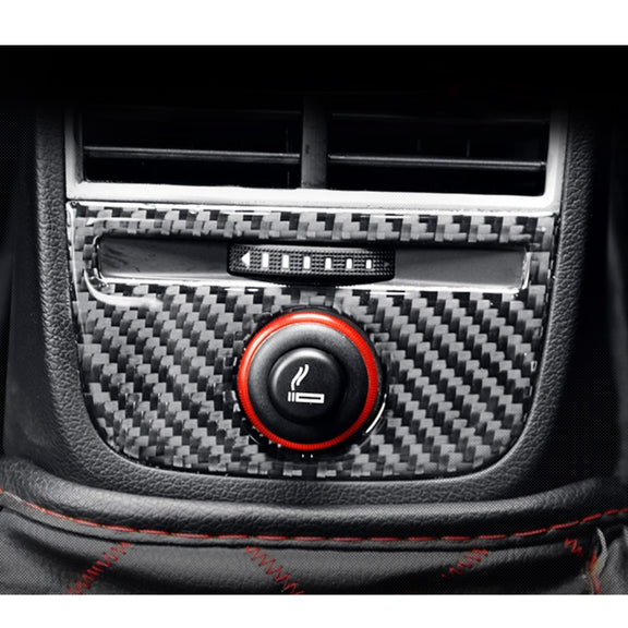 Car Carbon Fiber Rear Air Outlet Decorative Panel for Audi A3 2014-2018