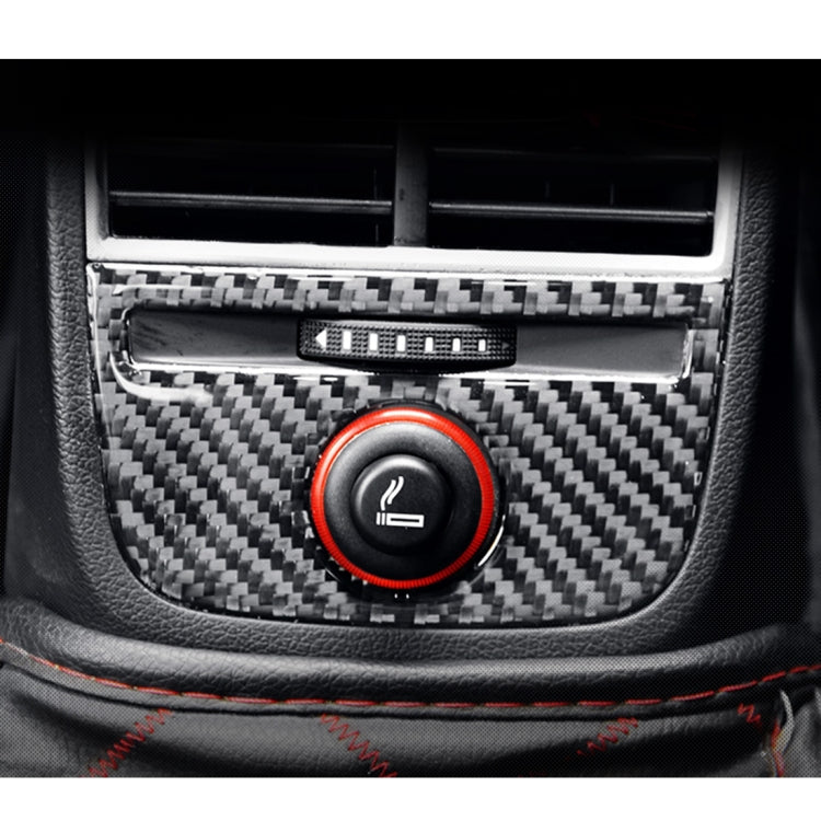 Car Carbon Fiber Rear Air Outlet Decorative Panel for Audi A3 2014-2018