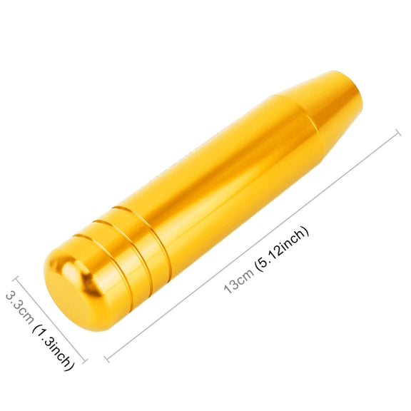 Universal Long Strip Shape Car Gear Shift Knob Modified Shifter Lever Knob, Length: 13cm(Gold)
