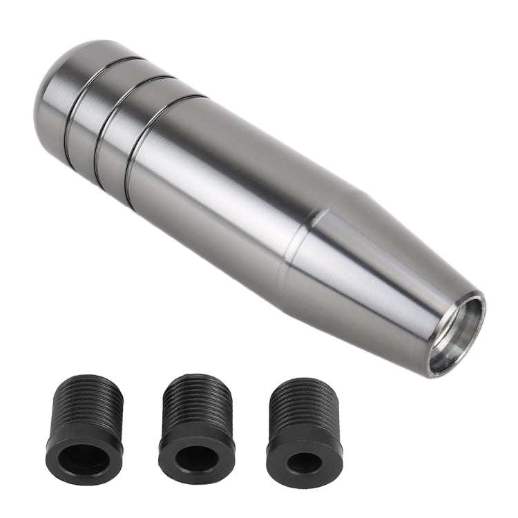 Universal Long Strip Shape Car Gear Shift Knob Modified Shifter Lever Knob, Length: 13cm(Silver Grey)