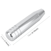 Universal Long Strip Shape Car Gear Shift Knob Modified Shifter Lever Knob, Length: 13cm(Silver)