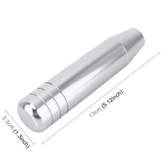 Universal Long Strip Shape Car Gear Shift Knob Modified Shifter Lever Knob, Length: 13cm(Silver)