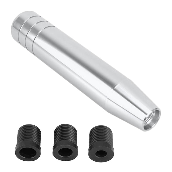 Universal Long Strip Shape Car Gear Shift Knob Modified Shifter Lever Knob, Length: 13cm(Silver)