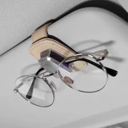 Car Multi-functional Sunglasses Clip Holder(Beige)
