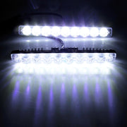 2 PCS LD-008 5730-9SMD 15W 1500 LM 7000K White Light  Daytime Running Light.DC 12V