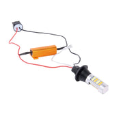 2 PCS T20/7440 10W 1000 LM 6000K White + Yellow Light DRL&Turn Light with 42 SMD-2835-LED Lamp���DC 12-24V