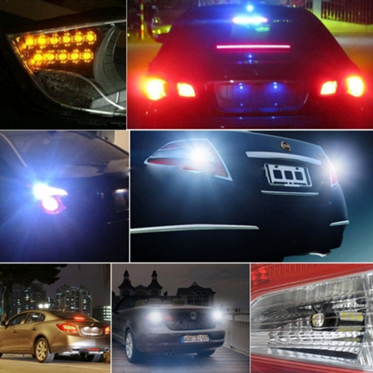 2 PCS T20/7440 10W 1000 LM 6000K White + Yellow Light DRL&Turn Light with 42 SMD-2835-LED Lamp���DC 12-24V