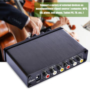 A933 Mini Karaoke Machine System Sound Mixer Amplifier for PC / TV / Mobile Phones, Support RCA in / 2 Channel Mic in(Black)