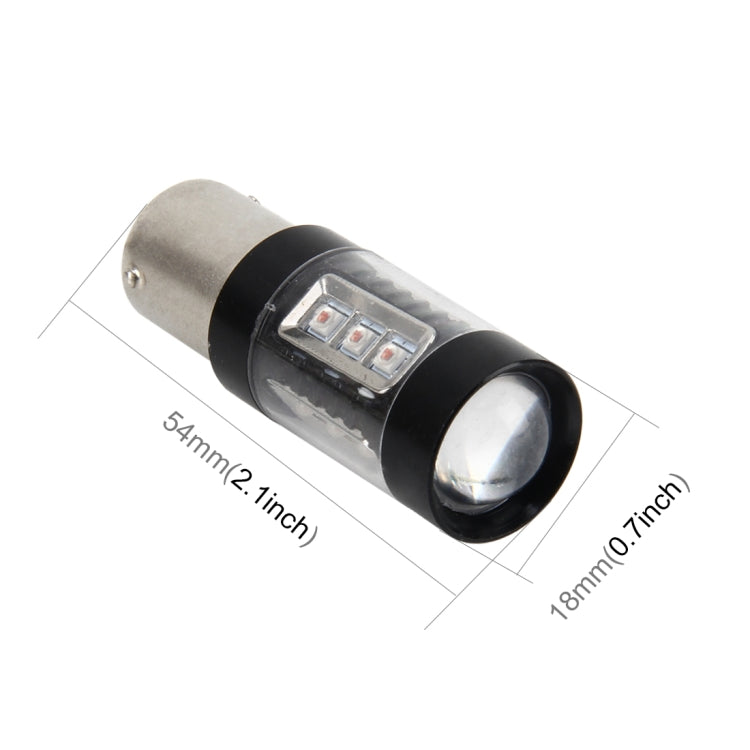 1156/BA15S 80W 1000 LM Car Auto Turn Light  Backup Light with 16  Lamps, DC 12-24V(Yellow Light)