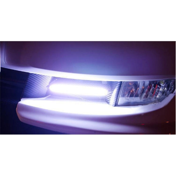 2 PCS 6W 400 LM 6000K DRL COB White Light Bar Car Light Source Water-resistant Daytime Running Lights, DC 12V