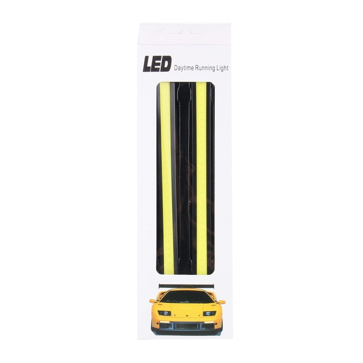 2 PCS 6W 400 LM 6000K DRL COB White Light Bar Car Light Source Water-resistant Daytime Running Lights, DC 12V