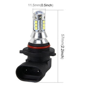 9006 50W 500 LM 6000K Car Fog Light with 16 Lamps, DC 12V-24V(White Light)