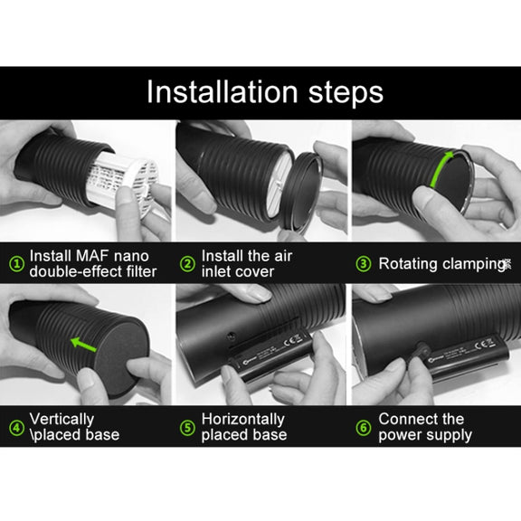XPower X8 Car MAF Nano Air Purifier Negative Ions Air Cleaner