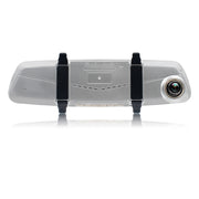 V100 7 inch LCD Touch Screen Rear View Mirror Car Recorder with Separate Camera, 170 Degree Wide Angle Viewing, Support Night Vision / Loop Video / Motion Detection / G-Sensor / TF Card