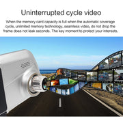 V100 7 inch LCD Touch Screen Rear View Mirror Car Recorder with Separate Camera, 170 Degree Wide Angle Viewing, Support Night Vision / Loop Video / Motion Detection / G-Sensor / TF Card