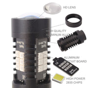 2 PCS 10.5W 1157-2835-21smd Red LED Car Brake Light Tail Light Bulb, DC 12-24V(Red Light)
