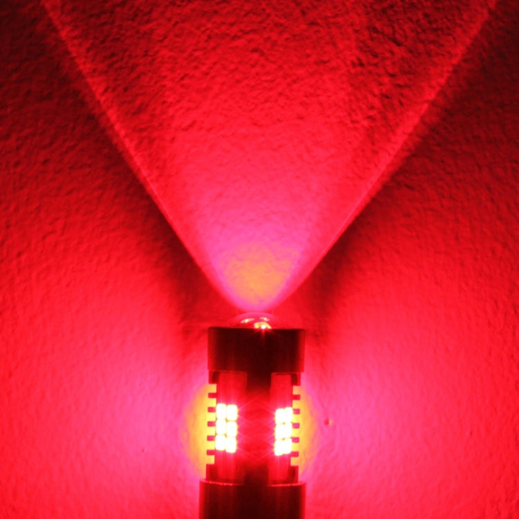 2 PCS 10.5W 1157-2835-21smd Red LED Car Brake Light Tail Light Bulb, DC 12-24V(Red Light)
