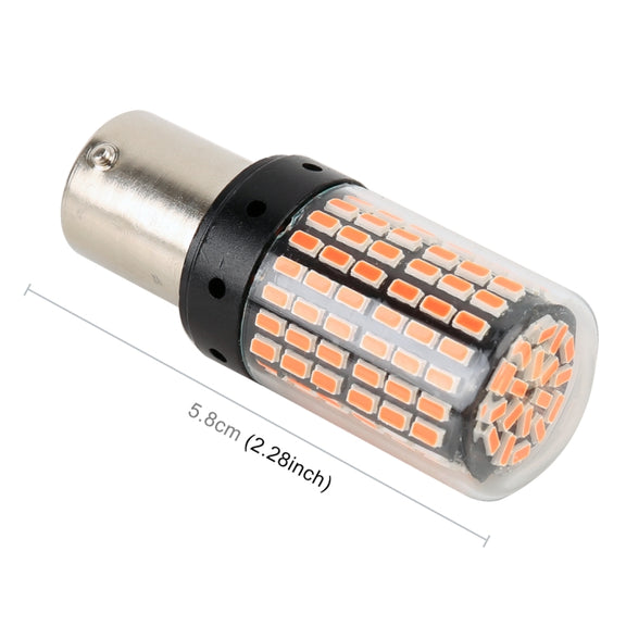 2 PCS 1156 / BAU15S DC12V / 18W / 1080LM Car Auto Turn Lights with SMD-3014 Lamps (Red Light)