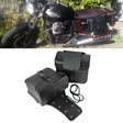 Motorcycle Accessories Modified Side of the Box Leather Bag Knight Bag Kit(Black) - Bags & Luggages by PMC TechLife | Online Shopping South Africa | PMC TechLife | Buy Now Pay Later Mobicred