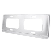 2 PCS Car License Plate Magnesium Alloy Bracket Frame Holder Stand Mount(Silver)